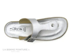 Agora Argento - Tong Femme Reglable Cuir Argent -Magasin De Chaussures cd24607c73b9e66c561f35ea11d5d5ef 3344102 179191