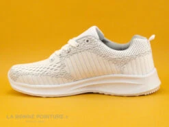Run Away NINA Blanc - Basket Femme Maille Blanche -Magasin De Chaussures cd24607c73b9e66c561f35ea11d5d5ef a293101 178878