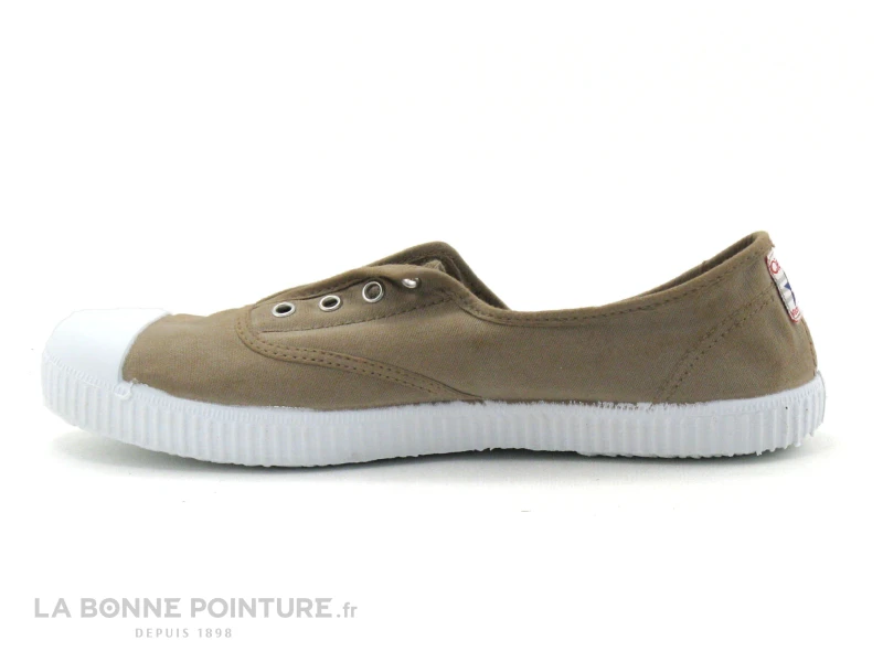 Cienta 70997-46 Beige - Basket Sans Lacet - Toile Beige 4 Cienta 70997-46 Beige - Basket Sans Lacet - Toile Beige – Image 2