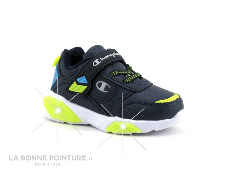 Champion WAVE B TD - Basket Leds GARCON - Bleu Marine-Turquoise-Jaune 3 Champion WAVE B TD - Basket Leds GARCON - Bleu Marine-Turquoise-Jaune