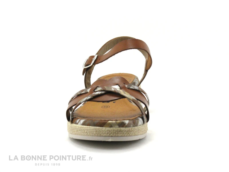 Jordana 3424 Cuero - Sandale Marron Femme - Semelle Compensee 4 Jordana 3424 Cuero - Sandale Marron Femme - Semelle Compensee – Image 2