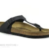 Birkenstock GIZEH Birko Flor Noir - 043691- Tong Femme