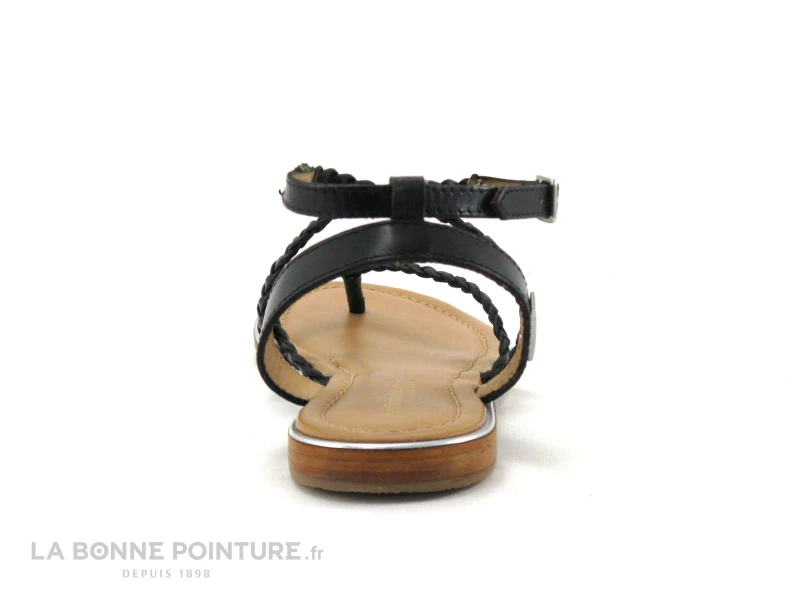 Tropeziennes HONG Noir 42167 - Sandale Tong Plate - Brides Tressees 6 Tropeziennes HONG Noir 42167 - Sandale Tong Plate - Brides Tressees – Image 4