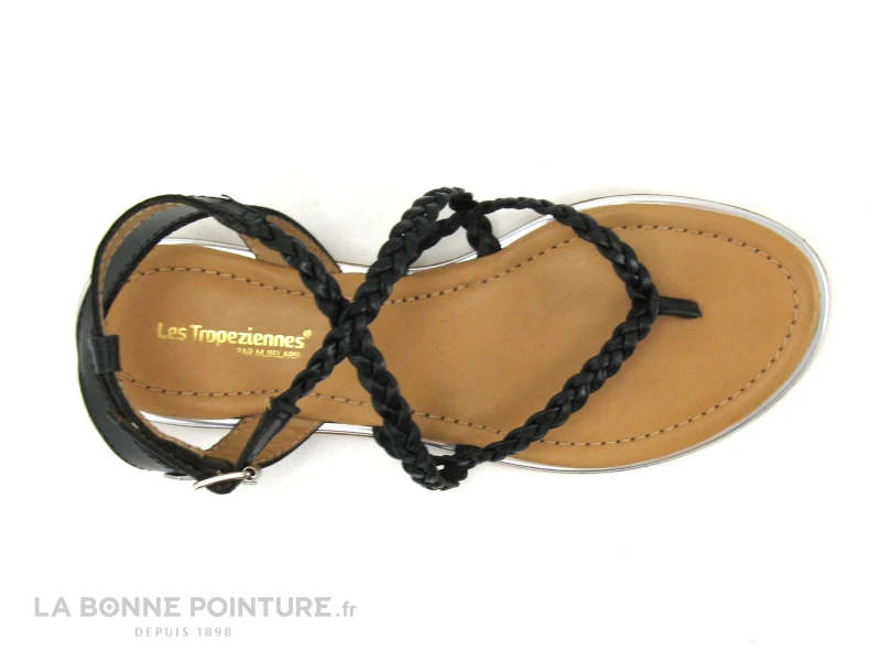 Tropeziennes HONG Noir 42167 - Sandale Tong Plate - Brides Tressees 8 Tropeziennes HONG Noir 42167 - Sandale Tong Plate - Brides Tressees – Image 6