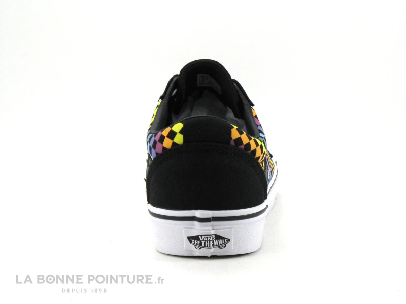 Vans WARD Rainbow Mini Check Noir - Basket Toile 6 Vans WARD Rainbow Mini Check Noir - Basket Toile – Image 4