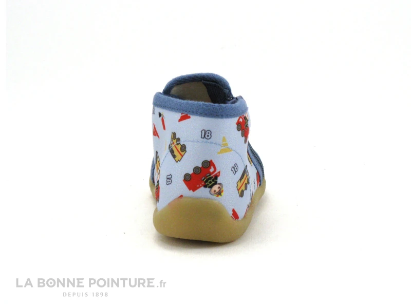 Bellamy NINO Pompier Ciel - Chausson Montant BEBE 6 Bellamy NINO Pompier Ciel - Chausson Montant BEBE – Image 4