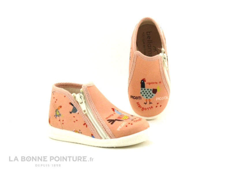 Bellamy TAFOI Cocotte Abricot - 28737002 - Chausson Premiers Pas Fille 3 Bellamy TAFOI Cocotte Abricot - 28737002 - Chausson Premiers Pas Fille