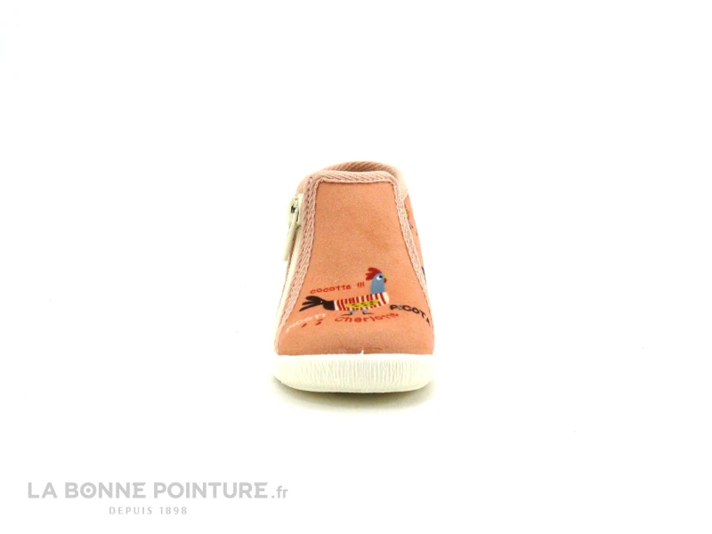 Bellamy TAFOI Cocotte Abricot - 28737002 - Chausson Premiers Pas Fille 4 Bellamy TAFOI Cocotte Abricot - 28737002 - Chausson Premiers Pas Fille – Image 2