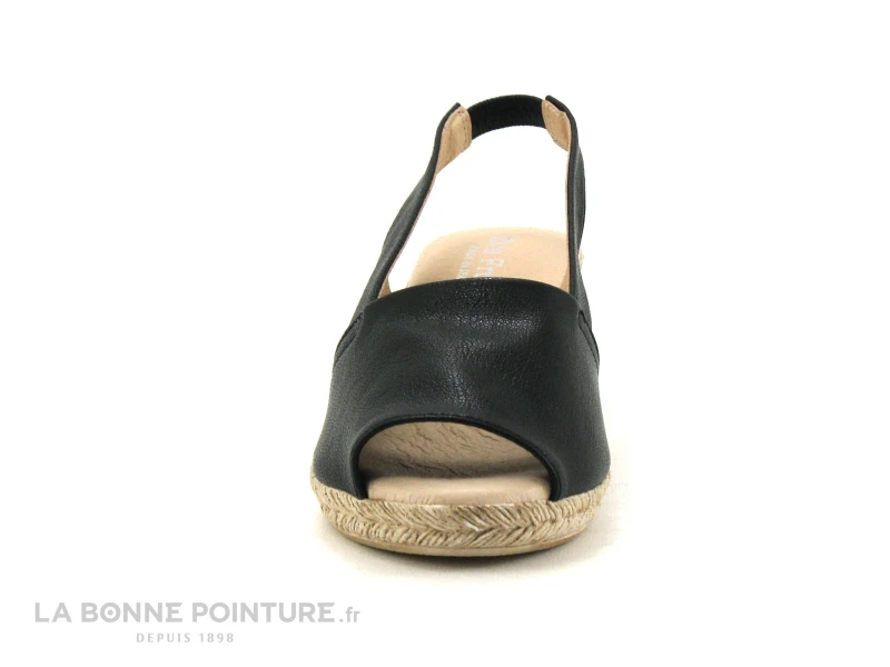 Eva Frutos 300 Diana Noir - Nu-pieds Talon Compense 4 Eva Frutos 300 Diana Noir - Nu-pieds Talon Compense – Image 2