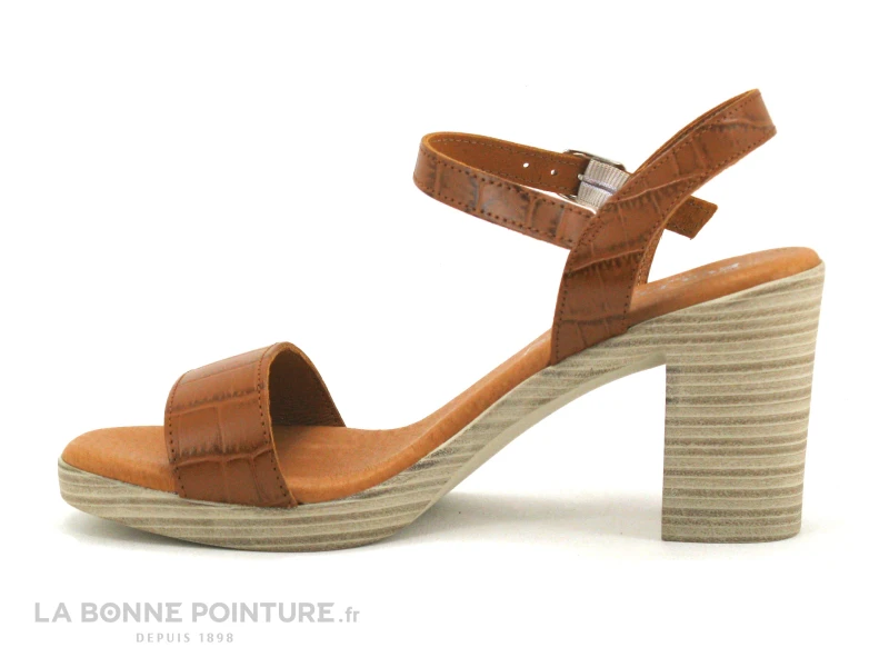 Eva Frutos 990 Marron - Sandale Talon Haut Et Epais 5 Eva Frutos 990 Marron - Sandale Talon Haut Et Epais – Image 3