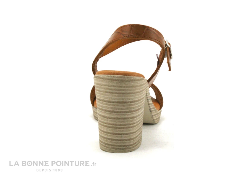 Eva Frutos 990 Marron - Sandale Talon Haut Et Epais 6 Eva Frutos 990 Marron - Sandale Talon Haut Et Epais – Image 4