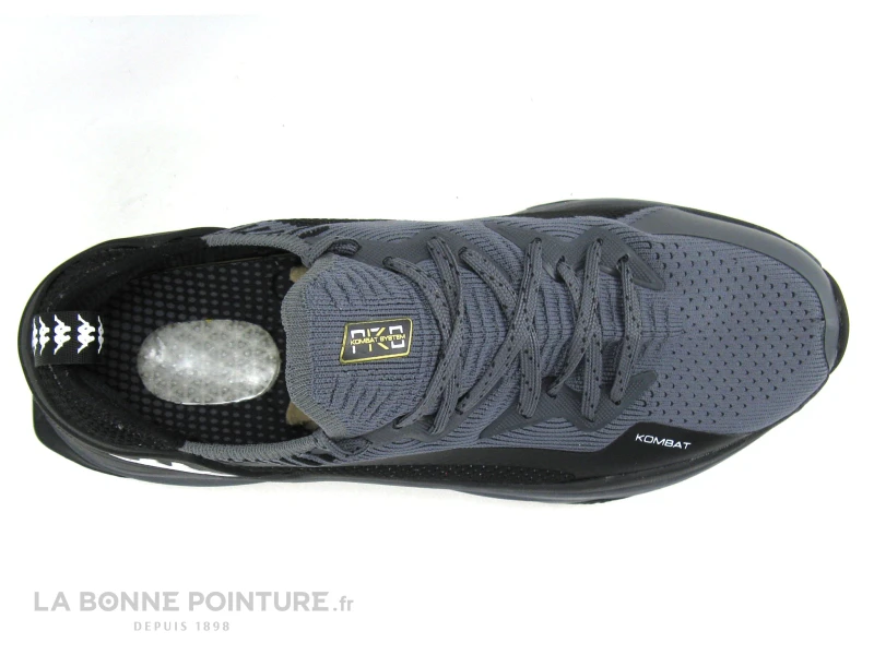 Kappa KOMBAT PERF PRO 311992W A0E - Black Grey - Basket Course Homme 7 Kappa KOMBAT PERF PRO 311992W A0E - Black Grey - Basket Course Homme – Image 5