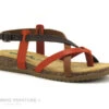 Bionatura 34A 2005 Orange - Marron - Sandale Tong Femme