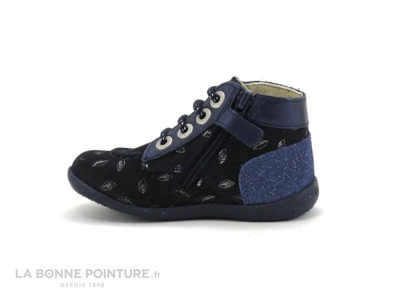 Kickers BONZIP-2 - 879058 - Marine Imprime - Chaussure Montante BEBE 5 Kickers BONZIP-2 - 879058 - Marine Imprime - Chaussure Montante BEBE – Image 3