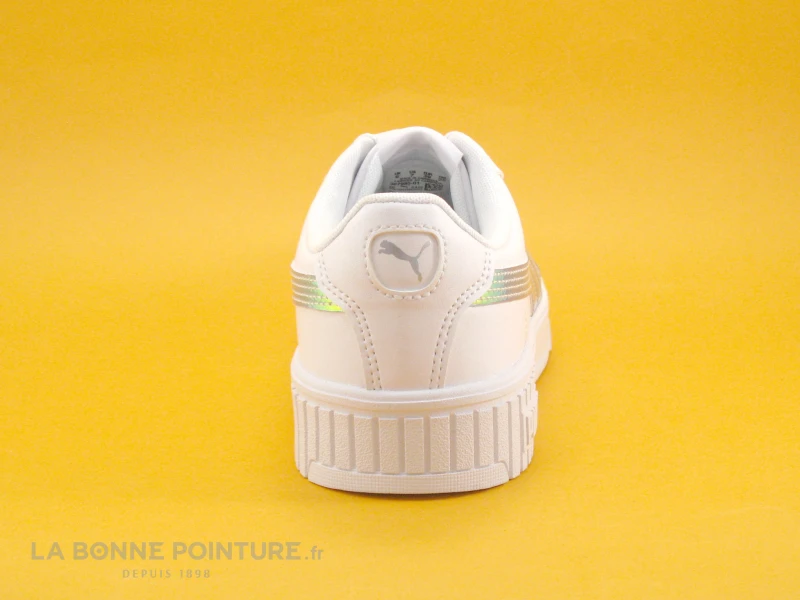 Puma Carina 2-0 Holo JR White Silver - Sneakers Blanches Et Hologramme 6 Puma Carina 2-0 Holo JR White Silver - Sneakers Blanches Et Hologramme – Image 4