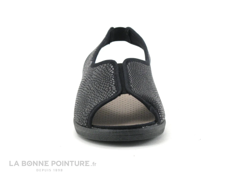 Neles ROPAFA Noir Brillant - Pantoufle Bride Arriere 4 Neles ROPAFA Noir Brillant - Pantoufle Bride Arriere – Image 2