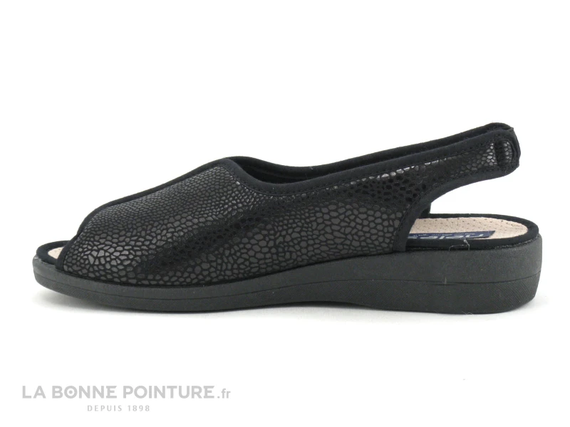 Neles ROPAFA Noir Brillant - Pantoufle Bride Arriere 5 Neles ROPAFA Noir Brillant - Pantoufle Bride Arriere – Image 3