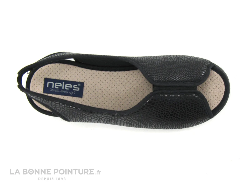 Neles ROPAFA Noir Brillant - Pantoufle Bride Arriere 8 Neles ROPAFA Noir Brillant - Pantoufle Bride Arriere – Image 6