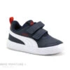 Puma COURTFLEX Bleu Marine - Basket Enfant Avec Scratches