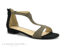 The Divine Factory QL3950 Noir - Beige - Sandale Plate Bride Salome -Magasin De Chaussures cd24607c73b9e66c561f35ea11d5d5ef img 1589.jpg 148652