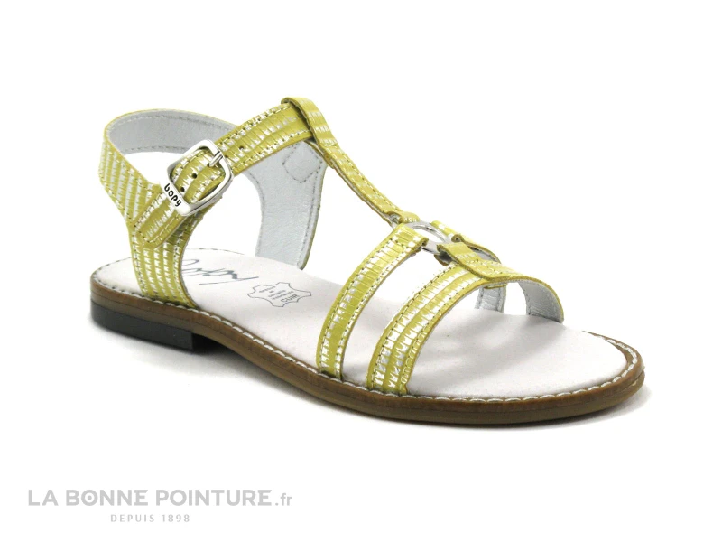 Bopy EDELYNE Jaune Nu-pieds Fille 7 Bopy EDELYNE Jaune Nu-pieds Fille – Image 5