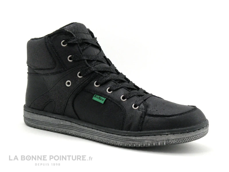 Kickers LOWELL Noir Brillant - 739352-30 - Basket Montante 7 Kickers LOWELL Noir Brillant - 739352-30 - Basket Montante – Image 5