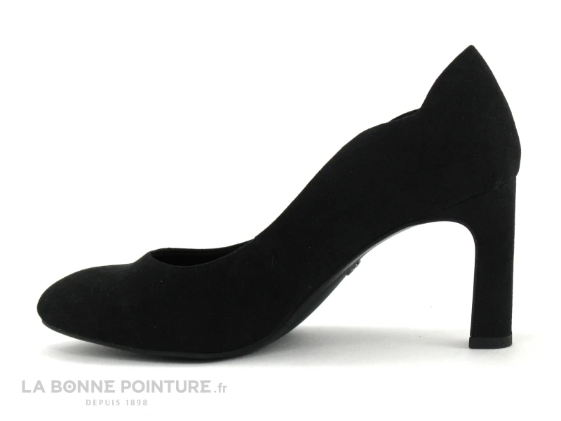 Tamaris 1-22405-27 Black - Escarpin Velours Noir - Talon Haut 5 Tamaris 1-22405-27 Black - Escarpin Velours Noir - Talon Haut – Image 3