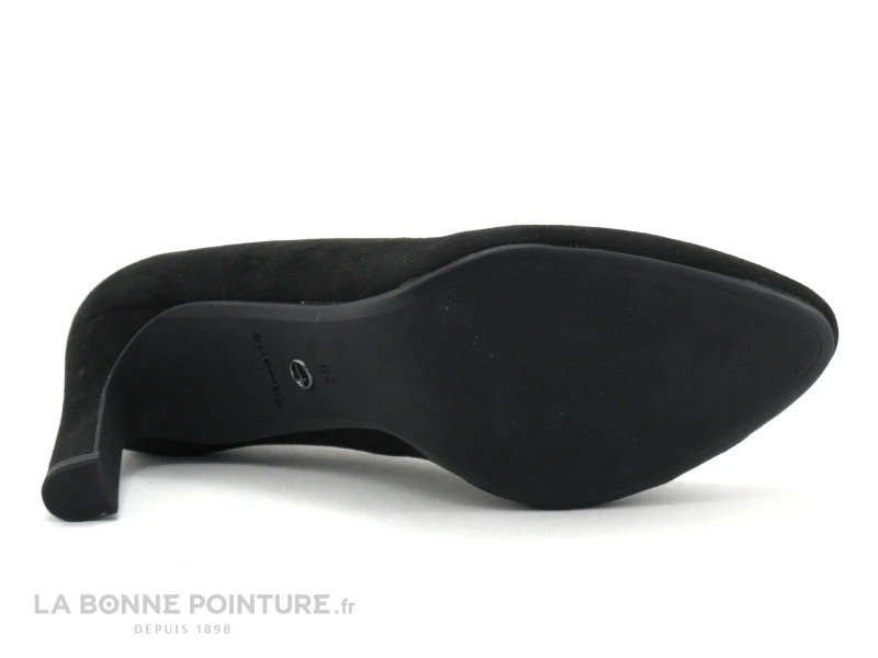Tamaris 1-22405-27 Black - Escarpin Velours Noir - Talon Haut 9 Tamaris 1-22405-27 Black - Escarpin Velours Noir - Talon Haut – Image 7