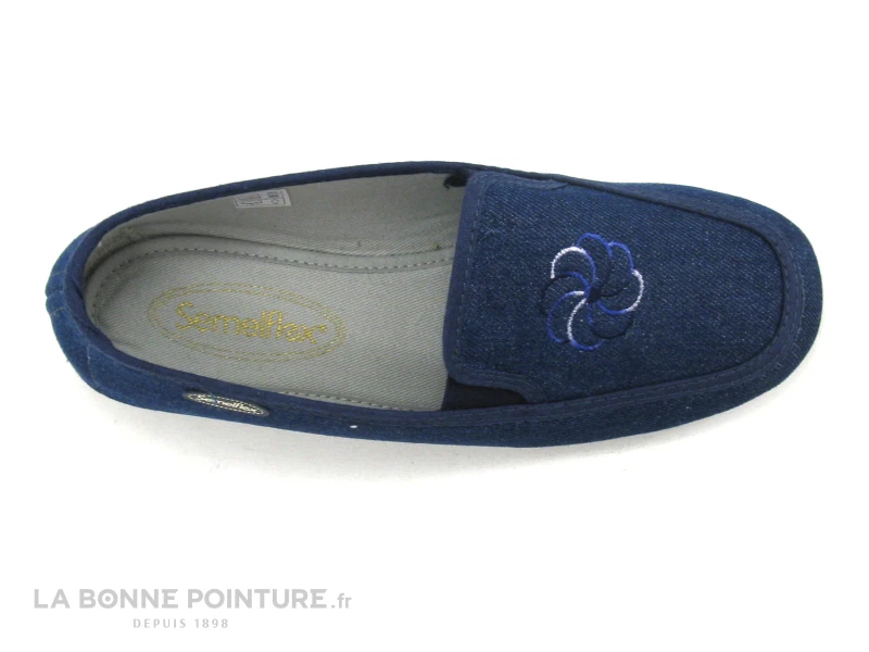 Semelflex Marie Lise - Bleu Jeans - Chausson Femme 8 Semelflex Marie Lise - Bleu Jeans - Chausson Femme – Image 6