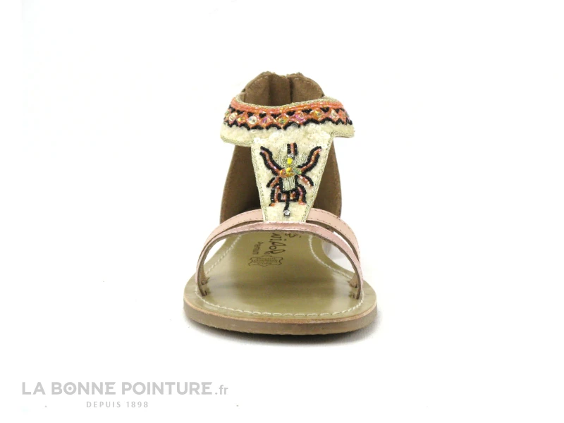 Wipop IDOBA Rose - Perles - Sandale Fille Avec Zip 4 Wipop IDOBA Rose - Perles - Sandale Fille Avec Zip – Image 2