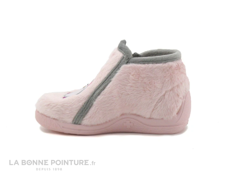 Bellamy MALOU Pingouin Rose - Pantoufle Fille Fermeture Eclair 5 Bellamy MALOU Pingouin Rose - Pantoufle Fille Fermeture Eclair – Image 3