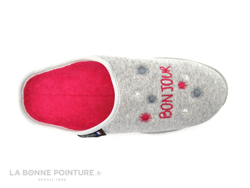 Airplum BONJOUR Gris Rose - Pantoufle Mule Femme 7 Airplum BONJOUR Gris Rose - Pantoufle Mule Femme – Image 5