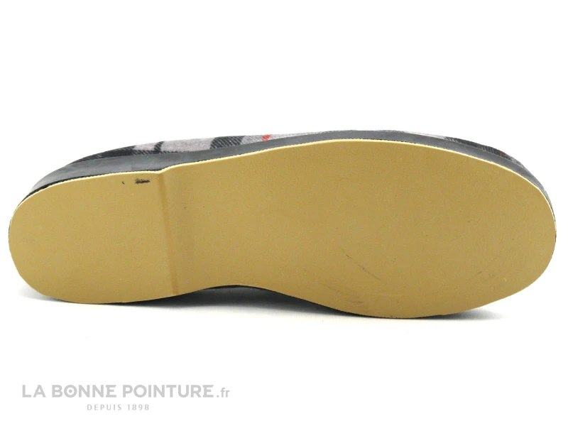 Ouf CLARET Gris Ecossais - Charentaise Homme Interieur Laine 6 Ouf CLARET Gris Ecossais - Charentaise Homme Interieur Laine – Image 4