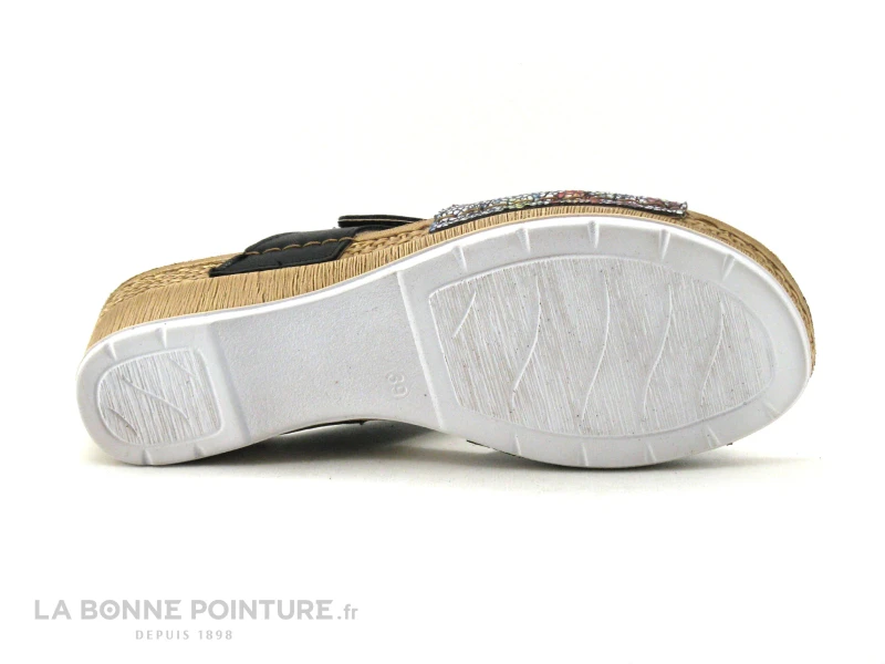 Inblu EP042T01 Noir - Multi - Mule Talon Compense 7 Inblu EP042T01 Noir - Multi - Mule Talon Compense – Image 5