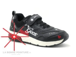 Geox SPACECLUB J048VA Noir - Basket Led Fille