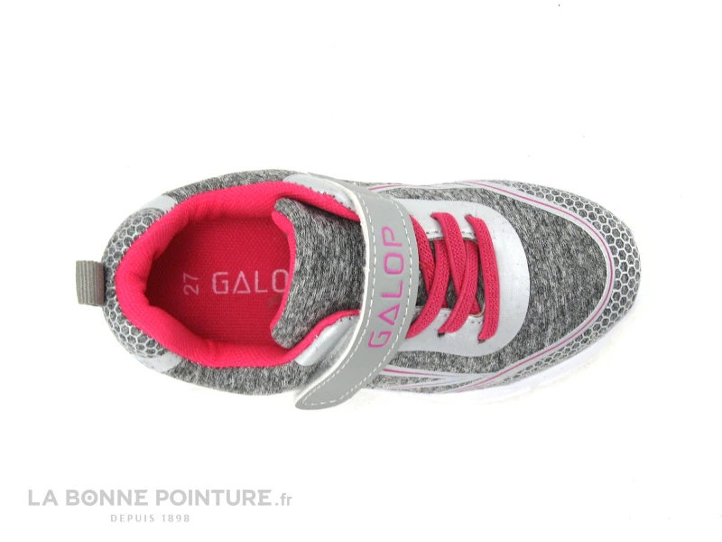 Galop L11801-831 - Gris Rose - Chaussure De Sport BEBE Fille 5 Galop L11801-831 - Gris Rose - Chaussure De Sport BEBE Fille – Image 3