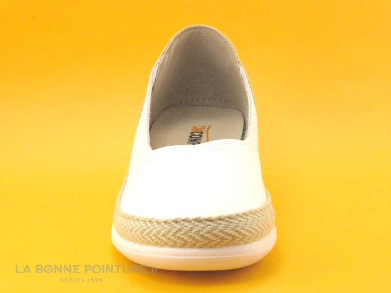 CM Confort 217 48001600 Blanc Beige - Ballerine Compensee 4 CM Confort 217 48001600 Blanc Beige - Ballerine Compensee – Image 2