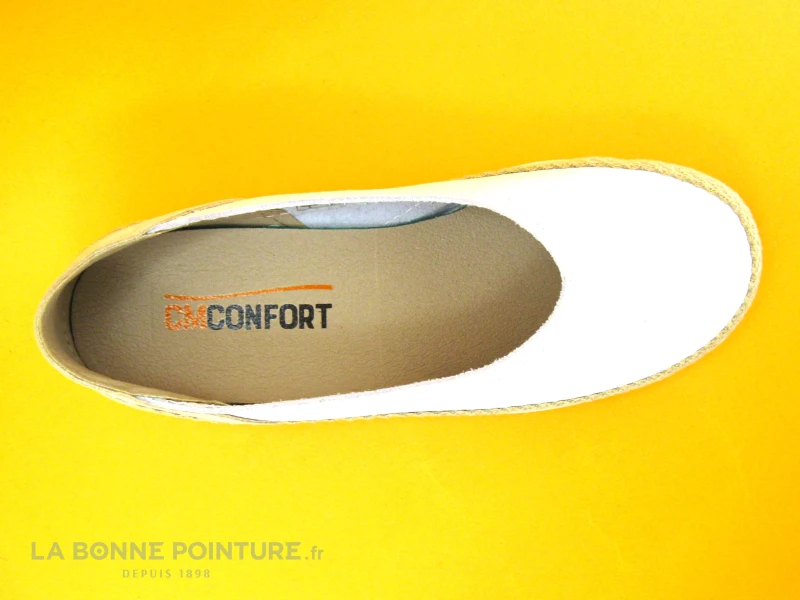 CM Confort 217 48001600 Blanc Beige - Ballerine Compensee 9 CM Confort 217 48001600 Blanc Beige - Ballerine Compensee – Image 7