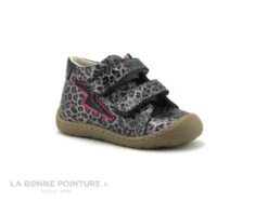 Bopy JEFAVEL Rose Leopard - Chaussure Montante Fille BEBE