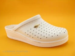 SANITAL LIGHT Sabot Perforé Cuir Blanc 1350 -Magasin De Chaussures cd24607c73b9e66c561f35ea11d5d5ef img 3260 70685