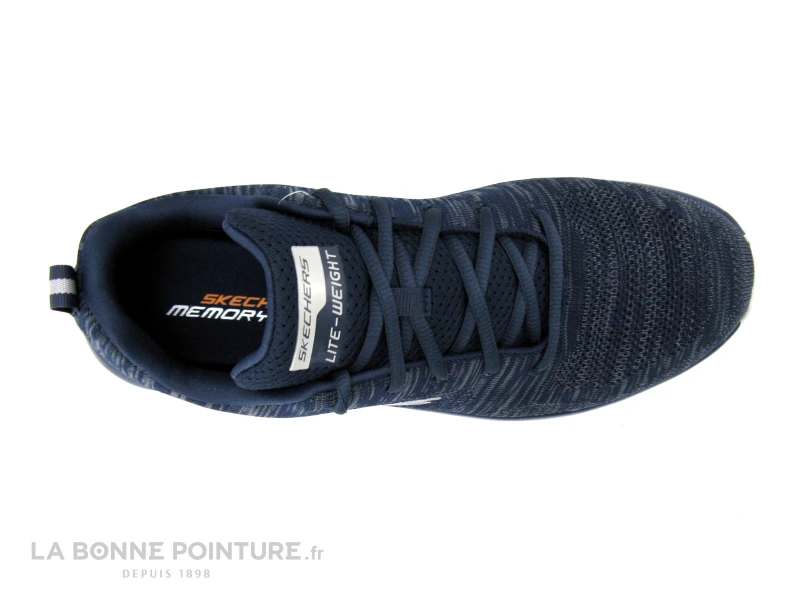 Skechers Track Front Runner Bleu Marine - Basket Sport Homme 8 Skechers Track Front Runner Bleu Marine - Basket Sport Homme – Image 6