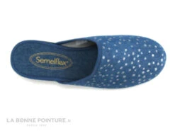 Semelflex COLETTE - Bleu Jeans - Pois Argent - Pantoufle Mule Femme -Magasin De Chaussures cd24607c73b9e66c561f35ea11d5d5ef img 3993.jpg 133367