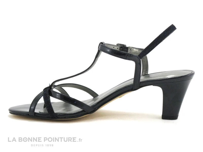 Tamaris 1-28329-22 Navy Pat Glam - Nu-pieds Bleu Marine Talon 5 Tamaris 1-28329-22 Navy Pat Glam - Nu-pieds Bleu Marine Talon – Image 3
