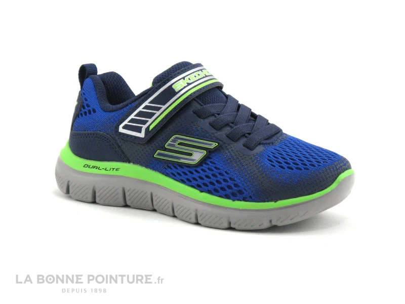Skechers 97499 Bleu Marine - Vert - Flex Advantage 2 - Basket Enfant 3 Skechers 97499 Bleu Marine - Vert - Flex Advantage 2 - Basket Enfant