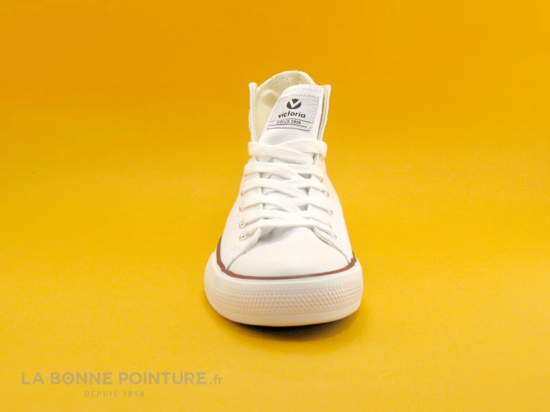 Victoria 06500 Blanc - Tennis Montante Toile Femme 4 Victoria 06500 Blanc - Tennis Montante Toile Femme – Image 2