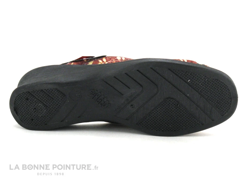 Fargeot ZABOU Bordeaux - Feuillage - Pantoufle Mule Femme 8 Fargeot ZABOU Bordeaux - Feuillage - Pantoufle Mule Femme – Image 6