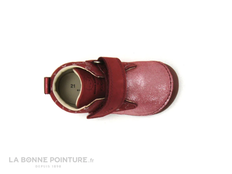 Kickers SABIO Bordeaux Argent - 879022 - Chaussure BEBE Fille 8 Kickers SABIO Bordeaux Argent - 879022 - Chaussure BEBE Fille – Image 6