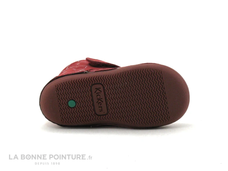 Kickers SABIO Bordeaux Argent - 879022 - Chaussure BEBE Fille 9 Kickers SABIO Bordeaux Argent - 879022 - Chaussure BEBE Fille – Image 7