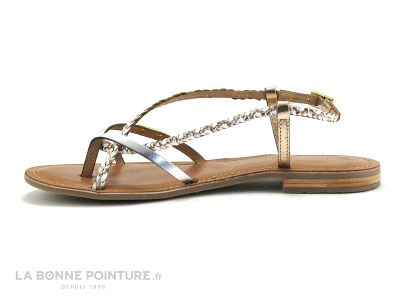 Tropeziennes MONATRES 19038 - Blanc Or - Nu-pieds 5 Tropeziennes MONATRES 19038 - Blanc Or - Nu-pieds – Image 3