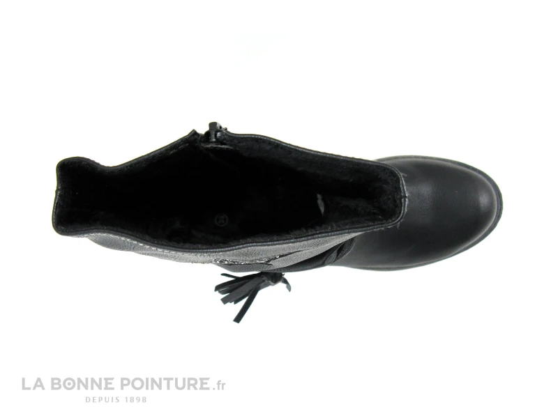 BM Footwear 2161002 Black - Botte Fille Noire - Etoile Paillettes 6 BM Footwear 2161002 Black - Botte Fille Noire - Etoile Paillettes – Image 4